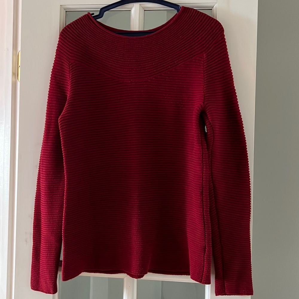 Talbots small, ribbed, scooped neck Sweater - Picture 4 of 16